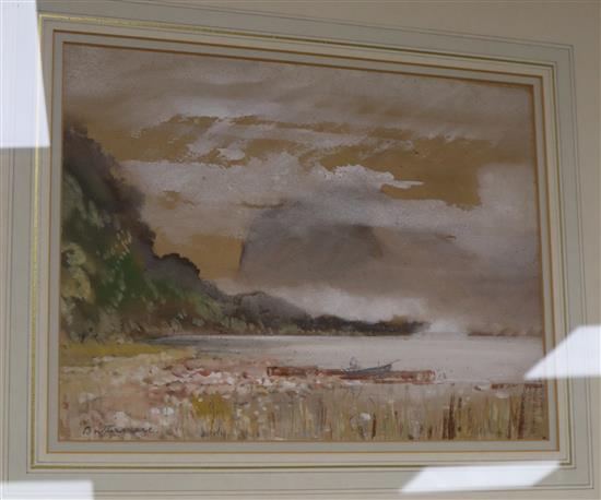 Cecil Arthur Hunt (1873-1965), watercolour, Buttermere, signed